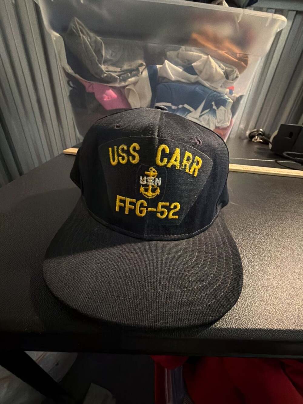 Vintage USS Carr FFG-52 US Navy Snapback‎ Hat Cap
